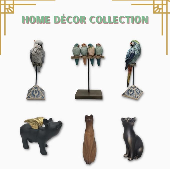 Comfy Hour Farmhouse Collection 9" Polyresin Standing Cat Decoration, Black