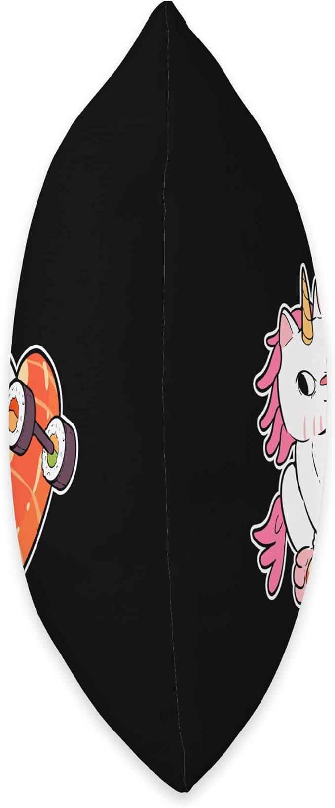 Skater Unicorn Sushi Cat Skateboard Anime Figure Fingerboard Throw Pillow
