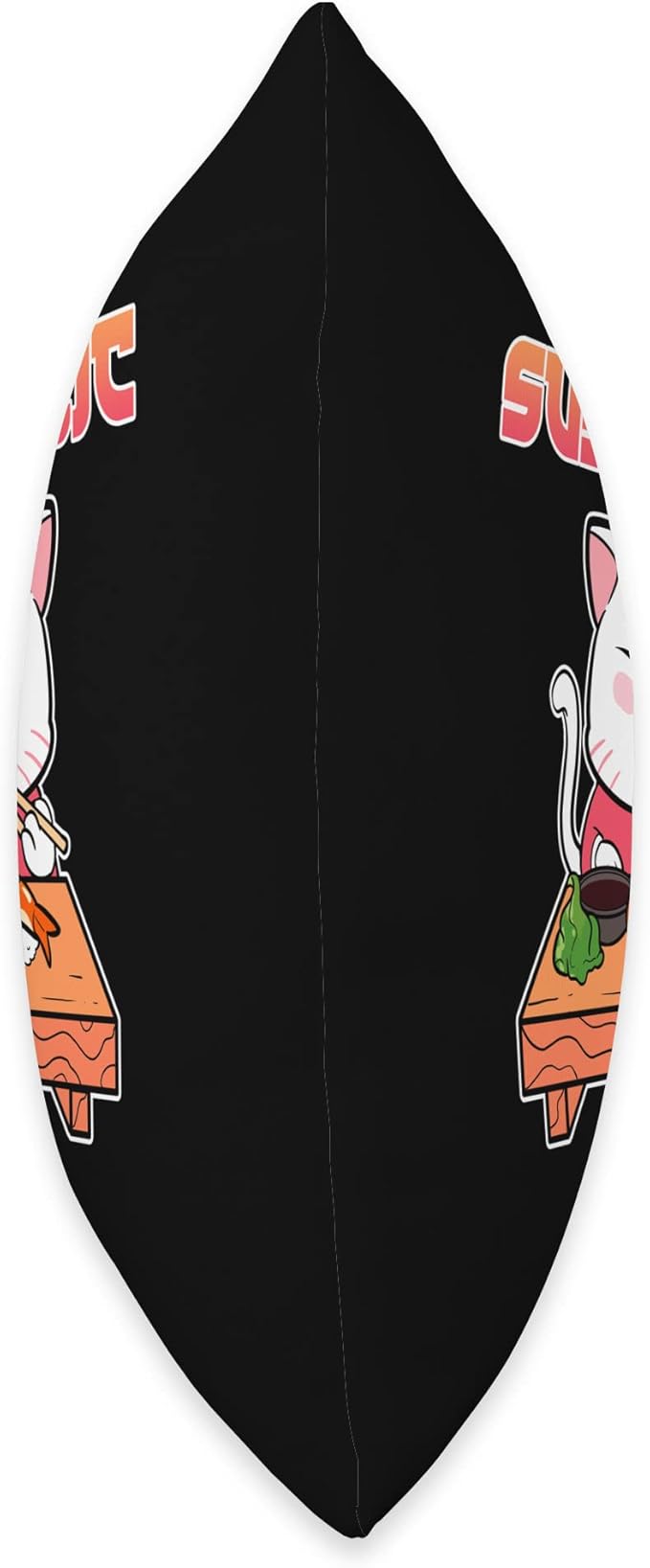 Sushi Cat Anime Figure Seafood Foodie Manga Merch Sushiholic Throw Pillow