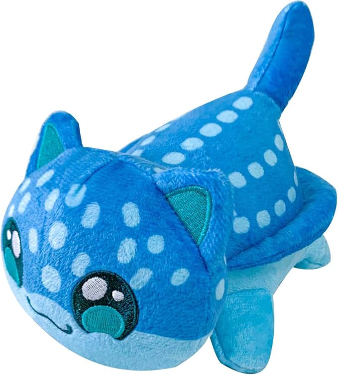 Cat Stuffed Animal Plush,Mee-Meow Soft Cute Cat Plush Doll Birthday,Soft Throw Pillow Decorations,Party Gift for Kids Girlfriend and Sisters (Whale cat)
