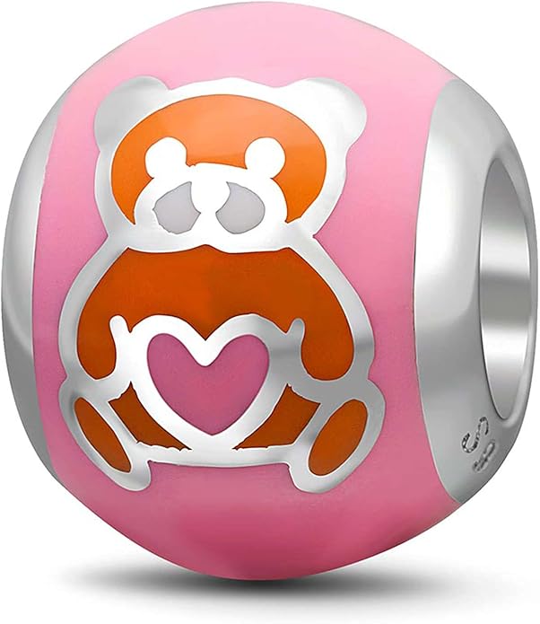 GEMDAZZ Animal Theme Charms in 925 Sterling Silver, Cute 3D Polar Bear, Frog, Cicada, Ladybug, Bee, Dragonfly Beads fit European Women Bracelet, Gift for Birthday/Christmas/Friends/Mom/Lover