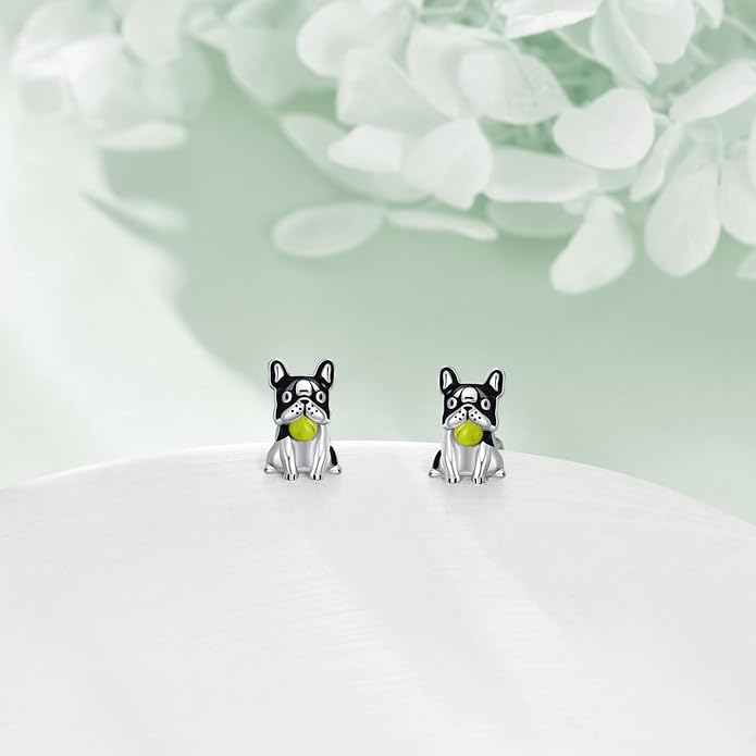Sterling Silver Cat / Cow / Pig / Bunny / Squirrel / Giraffe / Highland Cow / Lion / Chicken / Ladybug / Star / Moon Stud Earrings for Women Cute Animal Post Earrings Hypoallergenic Animal Jewelry Gift for Teens Girls