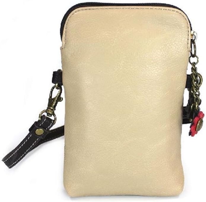 CHALA Cell Phone Crossbody Purse-Women PU Leather/Canvas Multicolor Handbag with Adjustable Strap