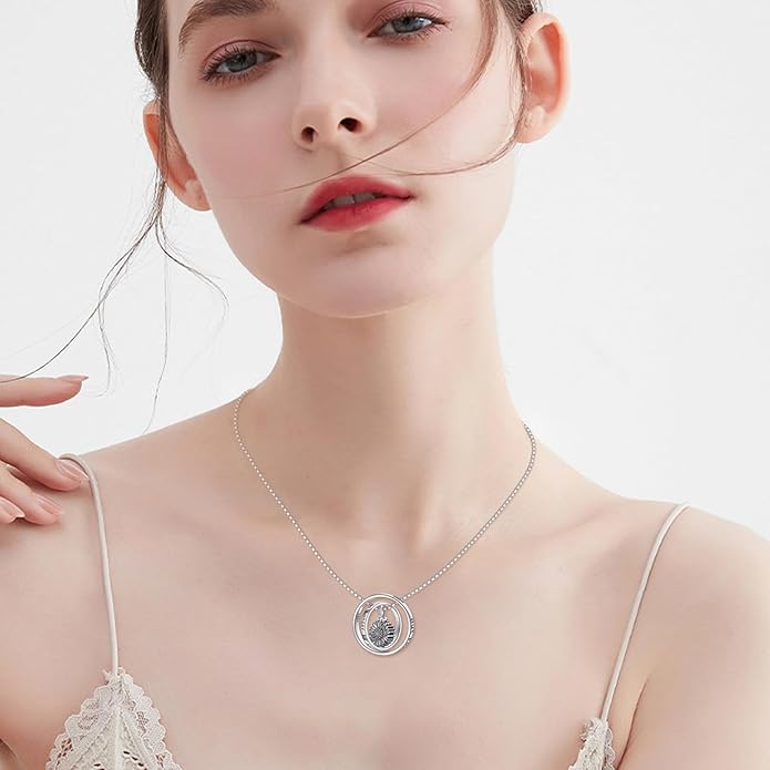 Tree of Life Urn Necklaces for Ashes 925 Sterling Silver Tree of Life Crystal Cremation Jewelry for Ashes Memory Jewelry for Women Men