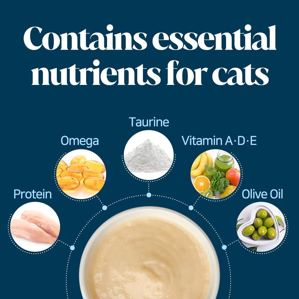 Witch's Recipe Lickable Cat Treats, Creamy Squeezable Puree, Grain-Free, 100 Tubes, Chicken Tuna Salmon goatmilk Capelin Flavors 0.5oz Each Tube