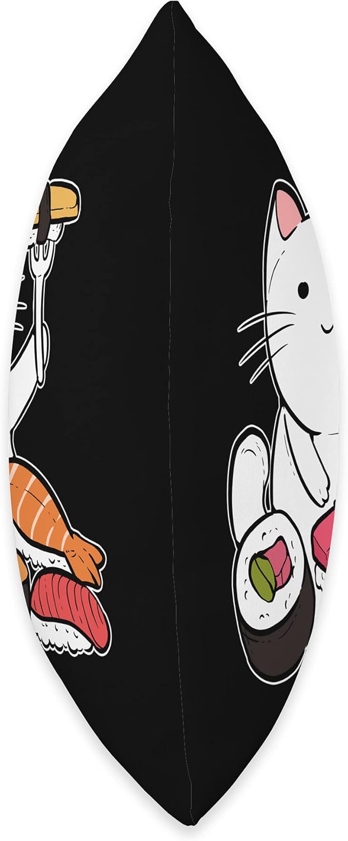 Sushi Cat Anime Figure Senpai Japanese Noodles Ramen Manga Throw Pillow