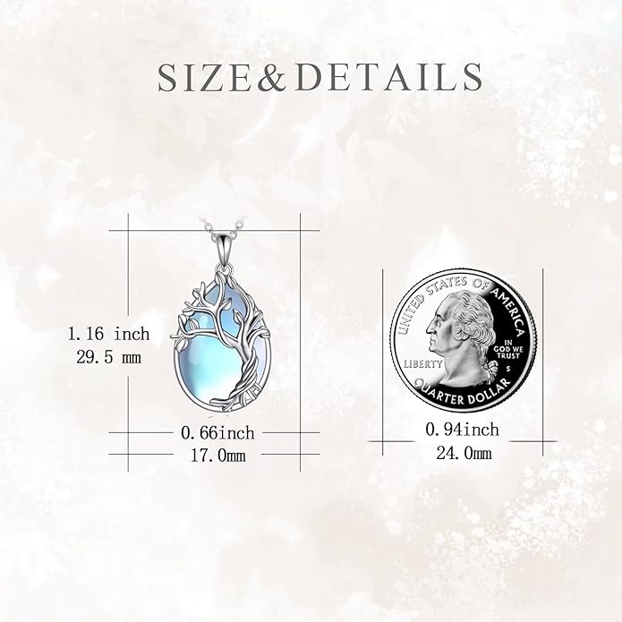 POPLYKE Tree of Life Necklace for Women 925 Sterling Silver Family Tree Pendant Jewelry Birthday Gifts
