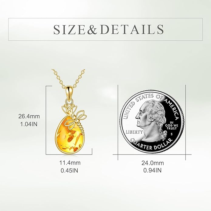 CRMAD Daisy/Black Cat/Dragonfly/Daffodil/Hummingbird/Stingray/Phoenix Feather/Rose Necklace Sterling Silver Moonstone Teardrop Pendant Necklace Flower Animal Jewelry Gifts for Women