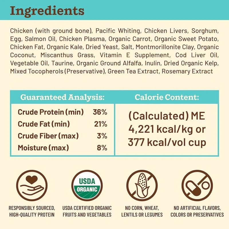 Primal Kibble in The Raw, Freeze Dried Cat Food, Chicken & Fish, Scoop & Serve, Made with Raw Protein, Whole Ingredient Nutrition, Crafted in The USA, Dry Cat Food, 64 Ounce (4 lb) Bag