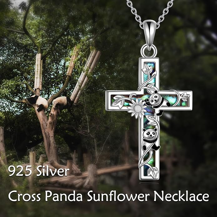 YFN Cross Necklace Sterling Silver Religious Cross Pendant Jewelry Christian Gifts for Women Men
