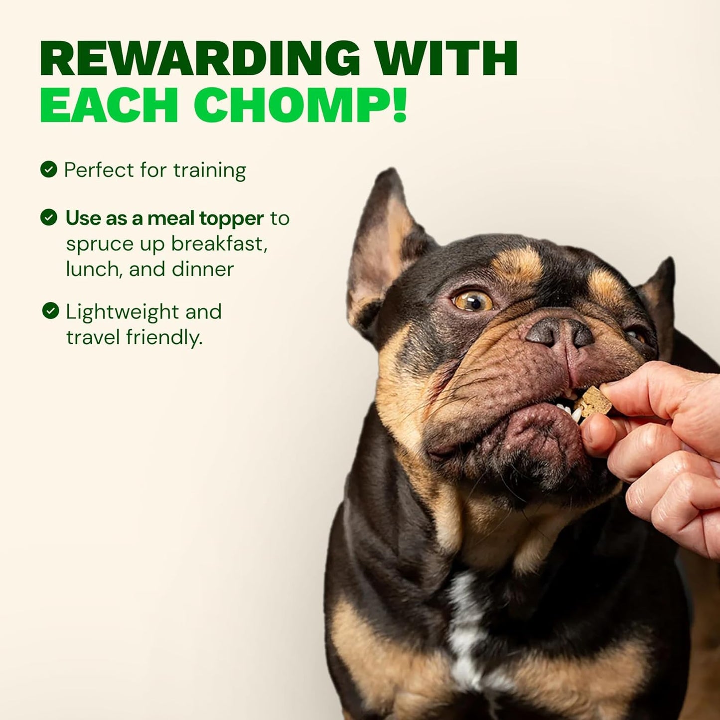 Get Joy Freeze Dried Superfood 100% Beef Heart Dog Treats, 4 Ounce Bag (Pack of 3), Single Ingredient Organ Meat, High Protein, Heart Health, Energy, Grain Free, Gluten Free, Made in USA