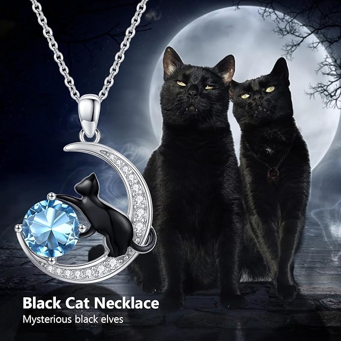 Animal Necklace 925 Sterling Silver Cat/Dog/Fox/Axolotl/Highland Cow Pendant Necklace Cute Animal Jewelry Graduation Gifts for Women
