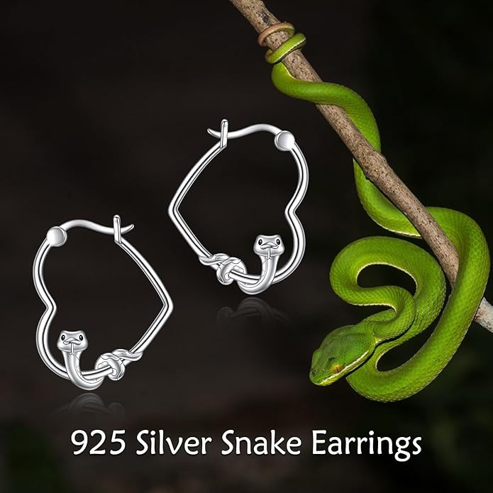 YFN Animal Earrings Sterling Silver Animal Heart Hoop Dangle Earrings Cute Jewelry Gifts for Women