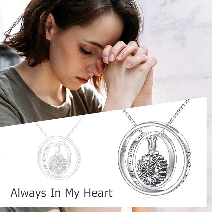 Tree of Life Urn Necklaces for Ashes 925 Sterling Silver Tree of Life Crystal Cremation Jewelry for Ashes Memory Jewelry for Women Men