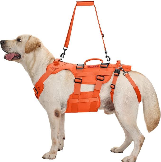 OneTigris Dog Lift Harness for Large Dogs, Dog Hip Support Brace, Full Body Dogs Lifter with Handles Invictus Multifunctional Mobility Assistance Vest for Back Legs