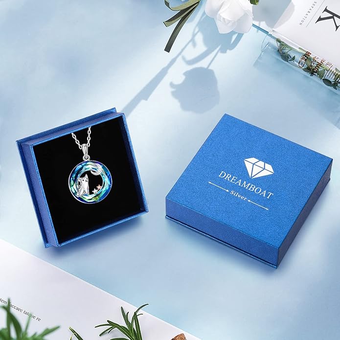 Dreamboat Sterling Silver Cat Necklace for Women Crystal Necklace Cute Animal Necklace Kitten Necklace Cat Pendant Friendship Cat Jewelry Gifts