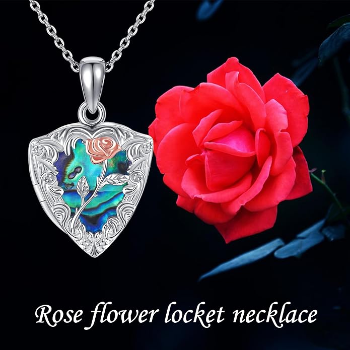 ONEFINITY Tree of Life Locket Necklace Sterling Silver Locket Necklace That Holds Pictures Tree of Life Locket Pendant for Women Wife Girlfriend