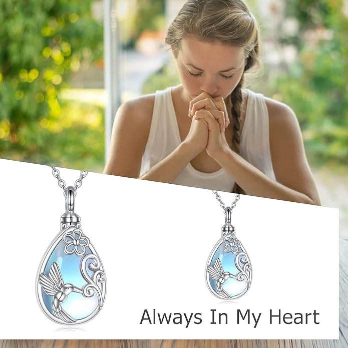 Butterfly/Dragonfly Urn Necklace for Ashes 925 Sterling Silver Celtic Knot Butterfly/Dragonfly Pendant Cremation Keepsake Necklace for Women Jewelry