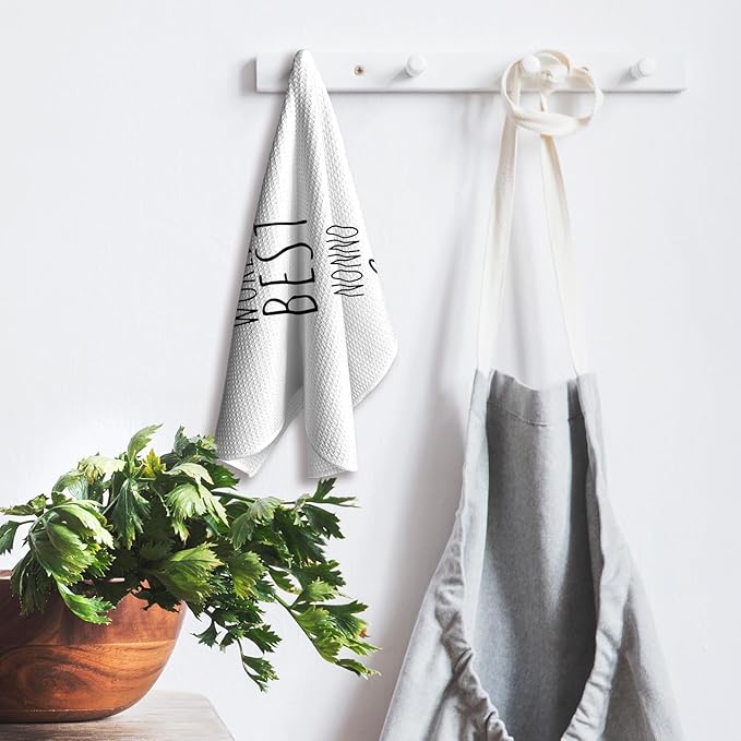 World's Best Nonno Kitchen Towels, Best Nonno Gifts for Father Dad, Nonno Gifts from Son Daughter Children, Nonno Father's Day Birthday Gifts Tea Towels Kitchen Hand Towels 16x24 Inch