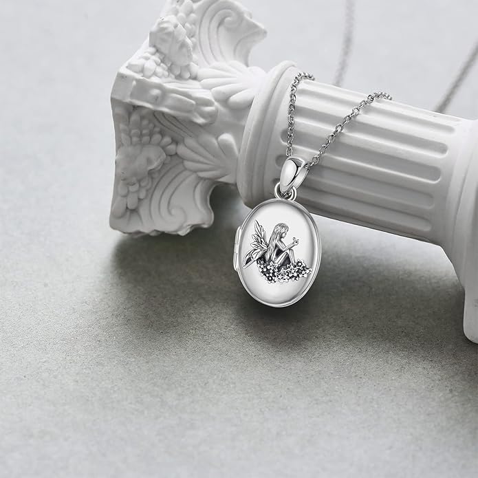 Sterling Silver Cute Animal Pendant Necklace Fox/Snake/Unicorn/Owl on Moon/Rabbit/Horse Necklace Jewelry Gifts for Women Mom Sister