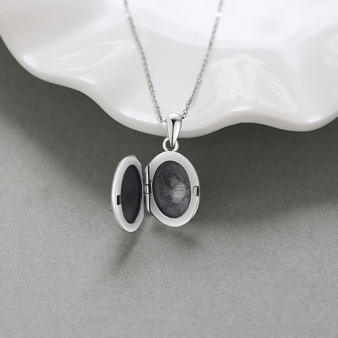 Sterling Silver Cute Animal Pendant Necklace Fox/Snake/Unicorn/Owl on Moon/Rabbit/Horse Necklace Jewelry Gifts for Women Mom Sister