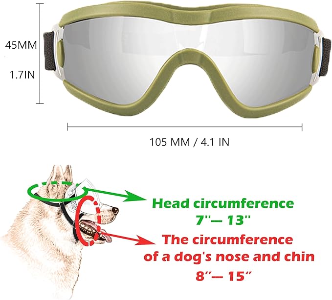 Small Dog Sunglasses with Adjustable Strap UV Protection, Winproof Puppy Sunglasses, Suitable for Dogs Eyes Protection,Soft Dog Goggles