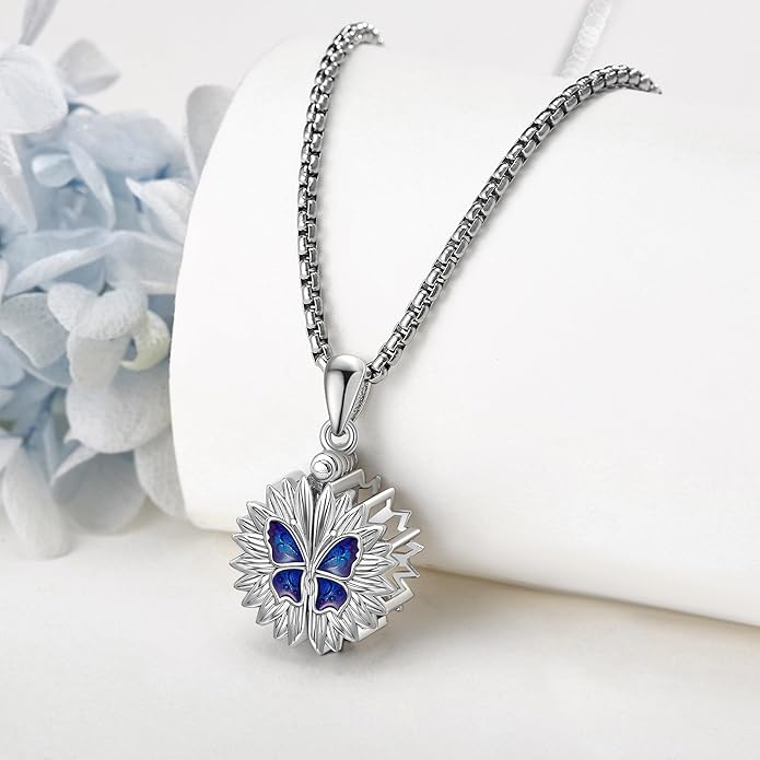 Tree of Life Urn Necklaces for Ashes 925 Sterling Silver Tree of Life Crystal Cremation Jewelry for Ashes Memory Jewelry for Women Men