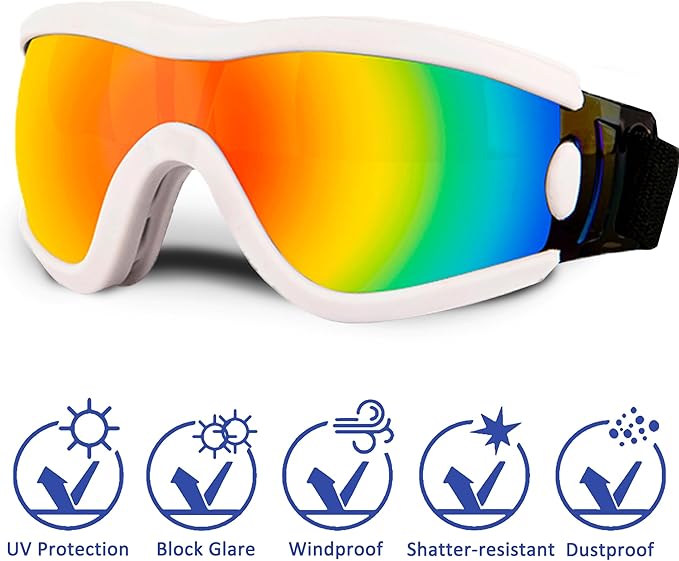 Small Dog Sunglasses with Adjustable Strap UV Protection, Winproof Puppy Sunglasses, Suitable for Dogs Eyes Protection,Soft Dog Goggles