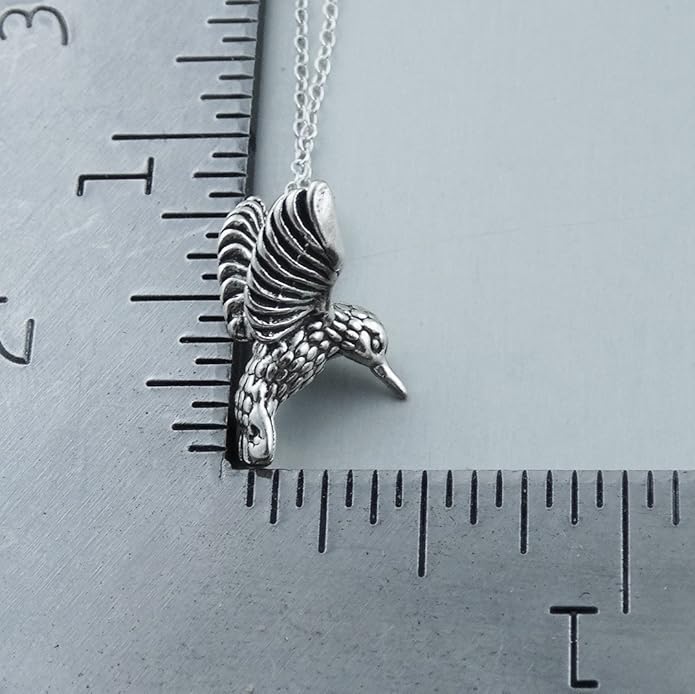 FashionJunkie4Life Sterling Silver Bird Pendant Necklaces for Women