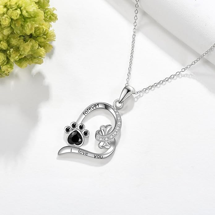 Sterling Silver Cute Animal Pendant Necklace Fox/Snake/Unicorn/Owl on Moon/Rabbit/Horse Necklace Jewelry Gifts for Women Mom Sister