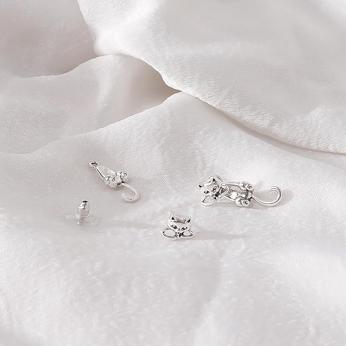 Cat Earrings for Women Trendy Stuff Mothers Day Gifts Funny Animal Stud Earrings Jewelry Gifts for Cat Lovers Birthday Christmas