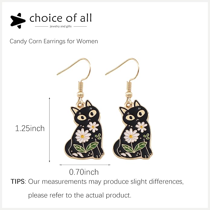 Cat Earrings for Women Trendy Stuff Mothers Day Gifts Funny Animal Stud Earrings Jewelry Gifts for Cat Lovers Birthday Christmas