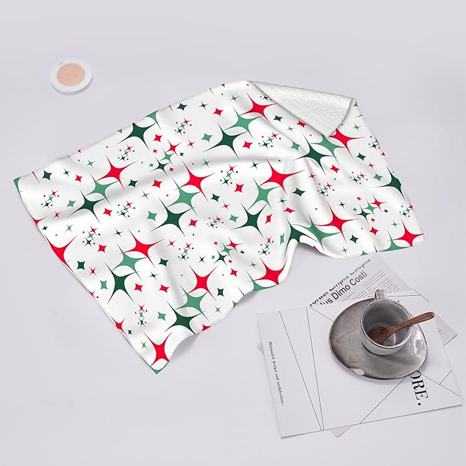 Abstract Mid Century Modern Kitchen Towels for Drying Dishes, Absorbent Retro Dish Towels for Kitchen Cleaning, Cute Tea Towels Hand Towels for Kitchen Bar Decor, Housewarming Gifts Women