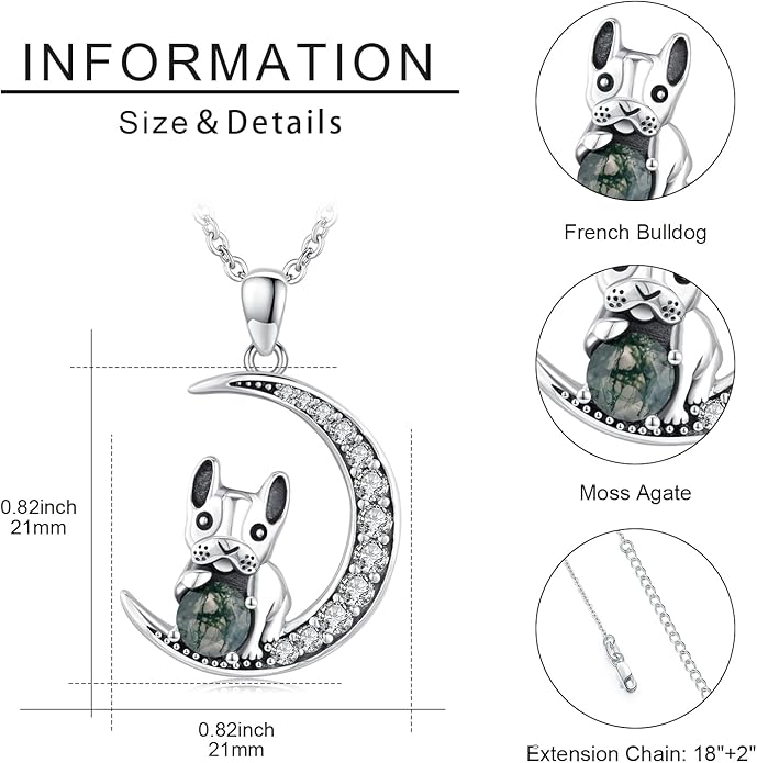 Animal Necklace 925 Sterling Silver Cat/Dog/Fox/Axolotl/Highland Cow Pendant Necklace Cute Animal Jewelry Graduation Gifts for Women