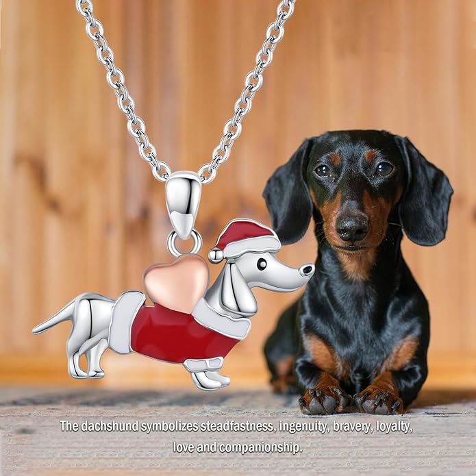 Dog Cat Necklace Pendant 925 Sterling Silver Pet Jewelry Gifts for Women