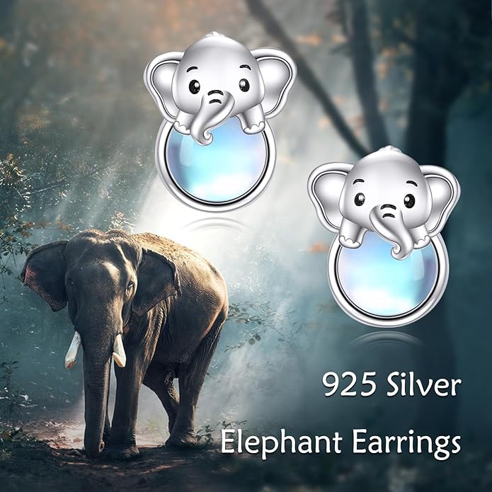 Sterling Silver Cat / Cow / Pig / Bunny / Squirrel / Giraffe / Highland Cow / Lion / Chicken / Ladybug / Star / Moon Stud Earrings for Women Cute Animal Post Earrings Hypoallergenic Animal Jewelry Gift for Teens Girls