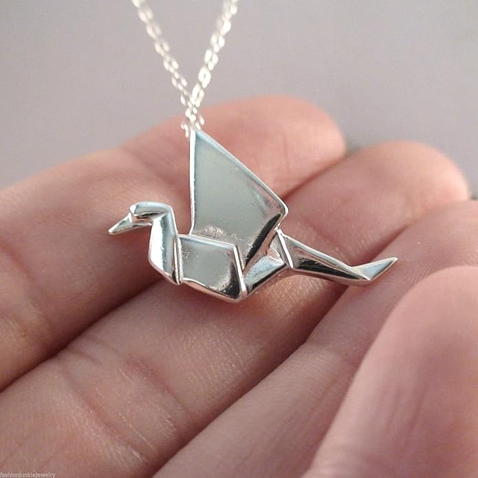 FashionJunkie4Life Dainty Origami Animal Pendant Necklaces