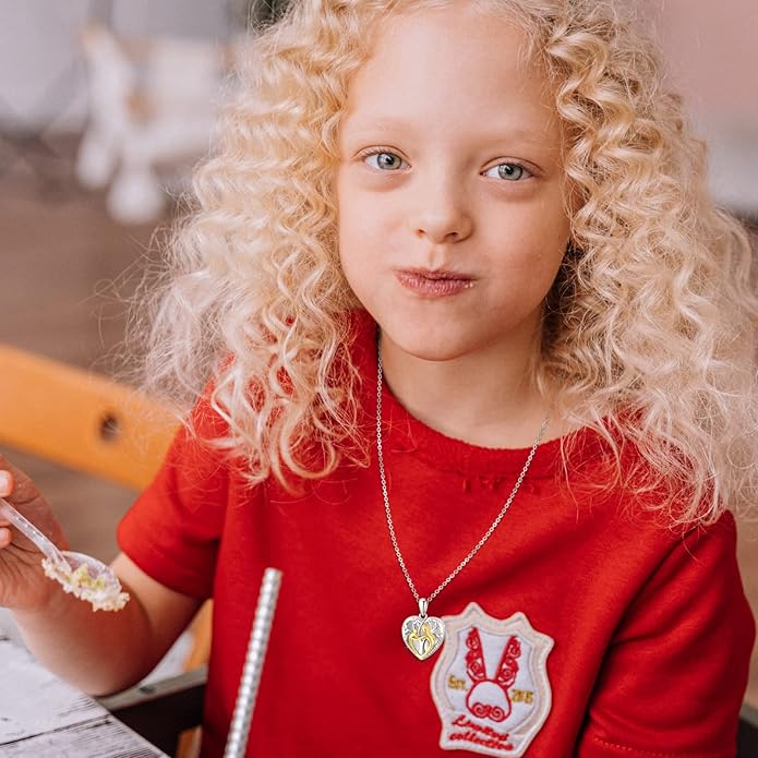 Picture Locket Necklace for Women Men Rose 14K Real Gold 925 Sterling Silver Jewelry Heart Locket Necklace that Holds Pictures Tree of Life Viking Wolf Celtic Knot St Christopher St Michael Pendant