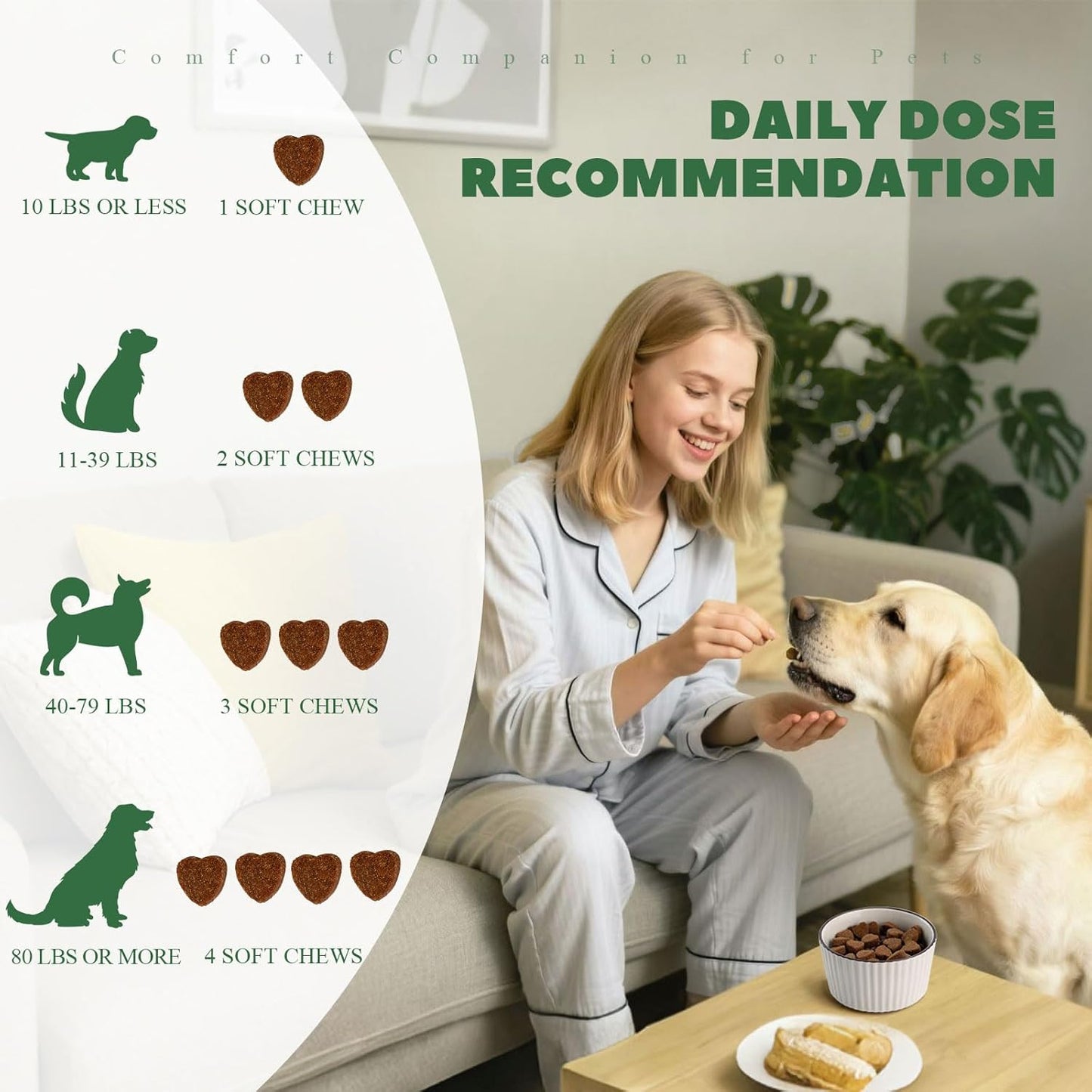 Dog Allergy Chews, 400PCS Dog Itching Skin Relief with Probiotics Omega 3, Allergy Relief for Dogs Itching Licking Paws, Support Seasonal Allergy, Gut & Digestive Health and Immune System