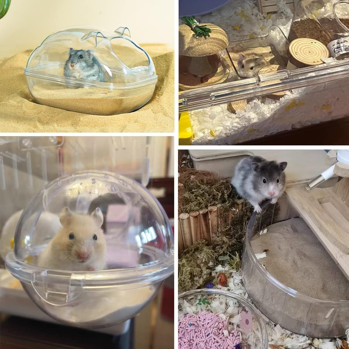 Hamster Bath Sand, 3lb Dust Free Desert Sand or Potty Litter Sand for Hamster Chinchillas Gerbil Syrian Mice Small Animals(Beige)