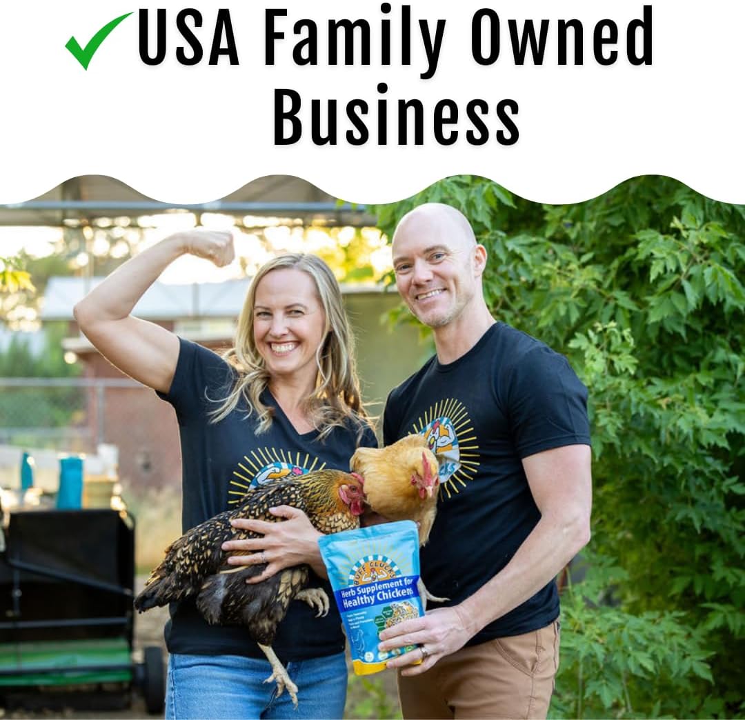 Herb Supplement for Backyard Chickens - Natural Chicken Treats, Poultry Feed Botanical Mix, Plant-Based Coop Snacks for Daily Wellness, Feather Quality, Egg Production, USA (5 LB)