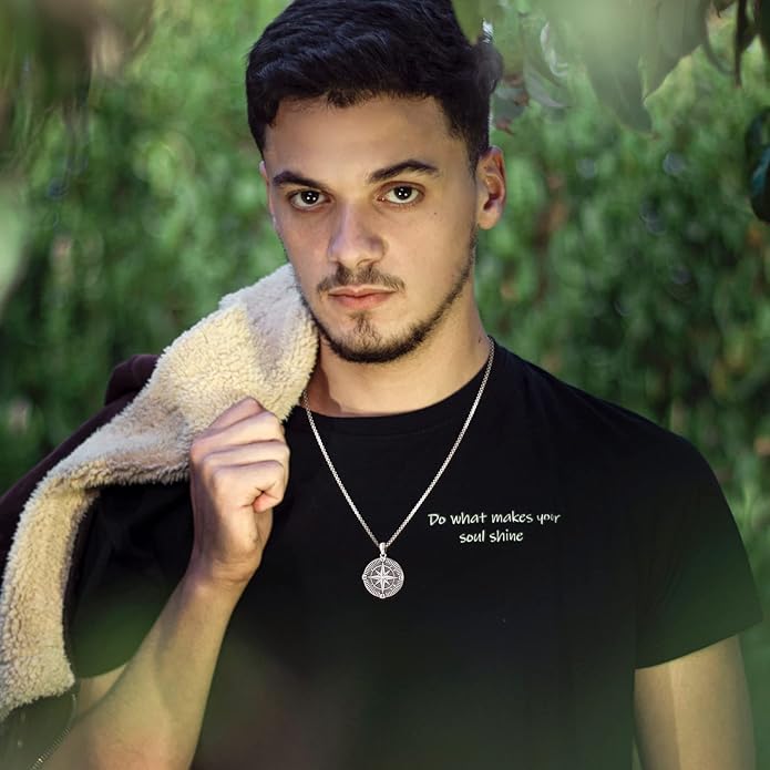 Picture Locket Necklace for Women Men Rose 14K Real Gold 925 Sterling Silver Jewelry Heart Locket Necklace that Holds Pictures Tree of Life Viking Wolf Celtic Knot St Christopher St Michael Pendant