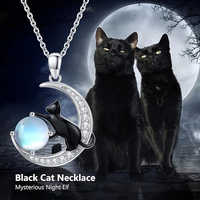 Animal Necklace 925 Sterling Silver Cat/Dog/Fox/Axolotl/Highland Cow Pendant Necklace Cute Animal Jewelry Graduation Gifts for Women