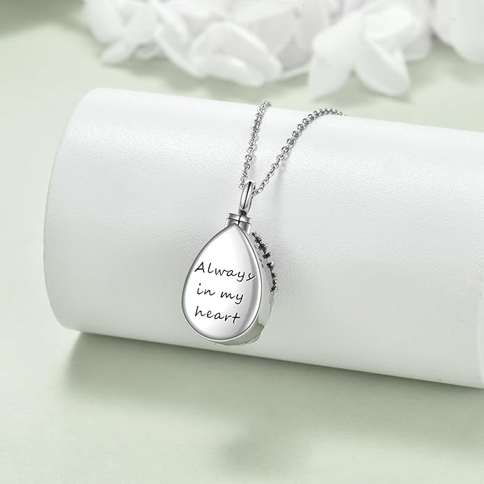 Tree of Life Urn Necklaces for Ashes 925 Sterling Silver Tree of Life Crystal Cremation Jewelry for Ashes Memory Jewelry for Women Men