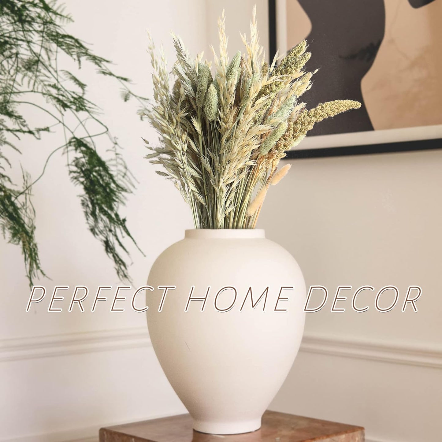 Natural Ear of Grain Flower&Herb Bedding Mate Habitat Decor, Adding Fun Hamster Accessories for Hamsters Gerbils Lemming