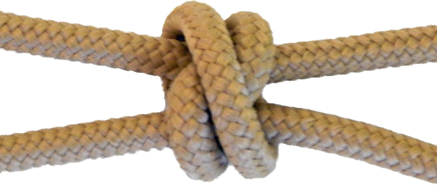 Horse Rope Training Halter - 4 Knot 1/4" Stiff Halter Cord - Used by Famous Trainers Multiple Sizes Multiple Colors