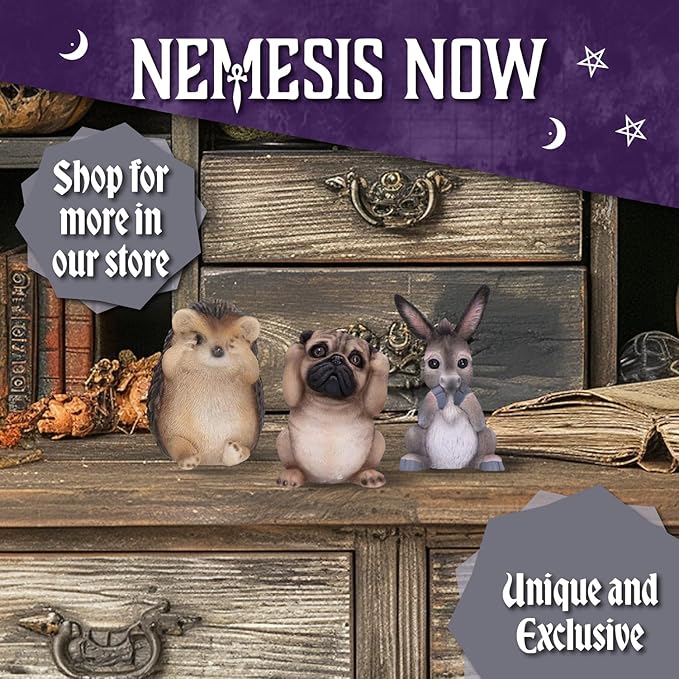 Nemesis Now Three Wise See No Evil Hear No Evil Speak No Evil Figurines, Adorable Hand-Painted Resin Collectibles and Gift - Westies