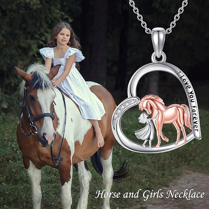 Animal and Human Necklace Sterling Silver 925 Cute Animal Necklaces Jewelry Gift For Women