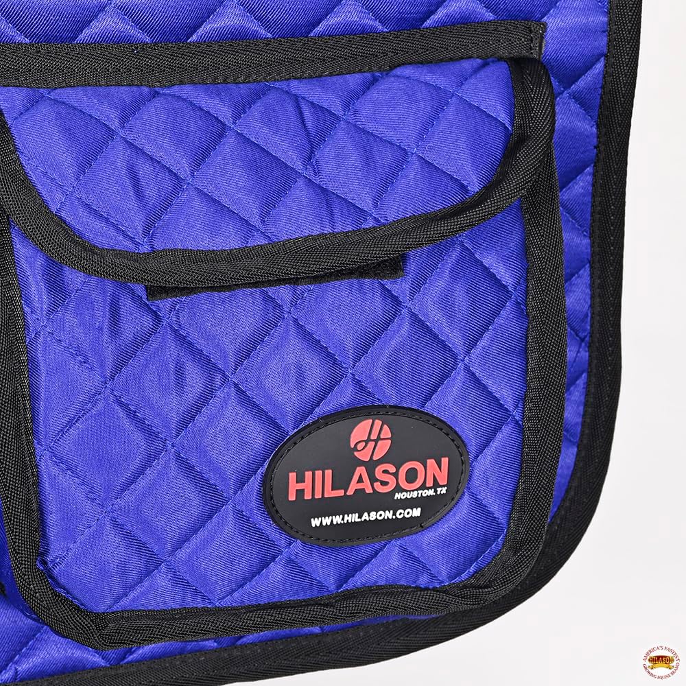 HILASON Western Horse Luxury Quilted Saddle Pads with Pockets | Pad
