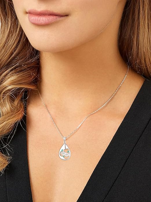 TANGPOET Teardrop Ashes Necklace 925 Sterling Silver Urn Necklace, Cremation Jewellery for Ashes Pendant, Gifts for Women Ladies, with Funnel Filler Kit